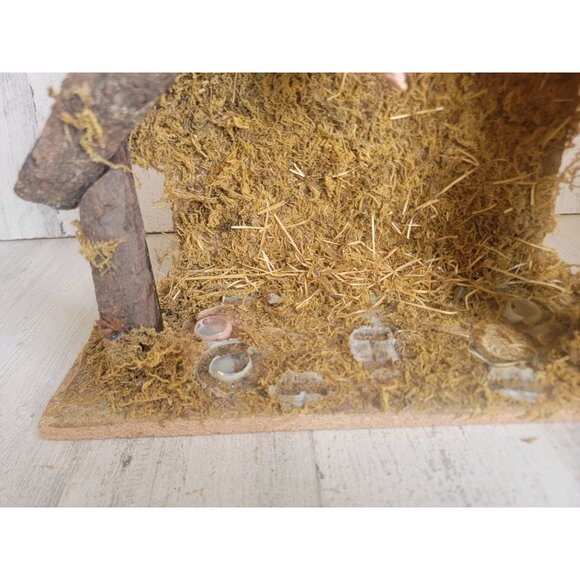Nativity AS IS shelter scene home decor xmas religious prop - Picture 3 of 8